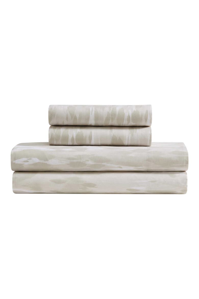 Abstract Animal Microfiber Sheet Set, Main, color, SAND BEIGE