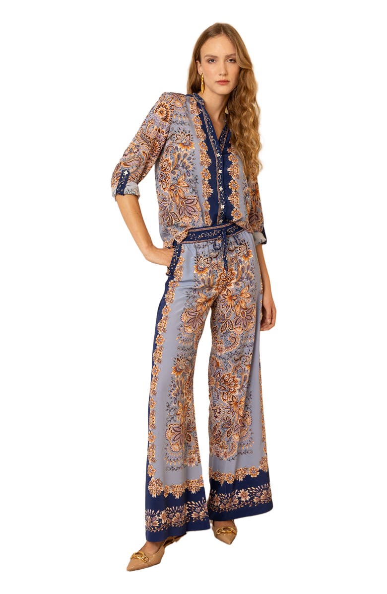 Hale Bob Jaylani Silk Pant, Main, color, 