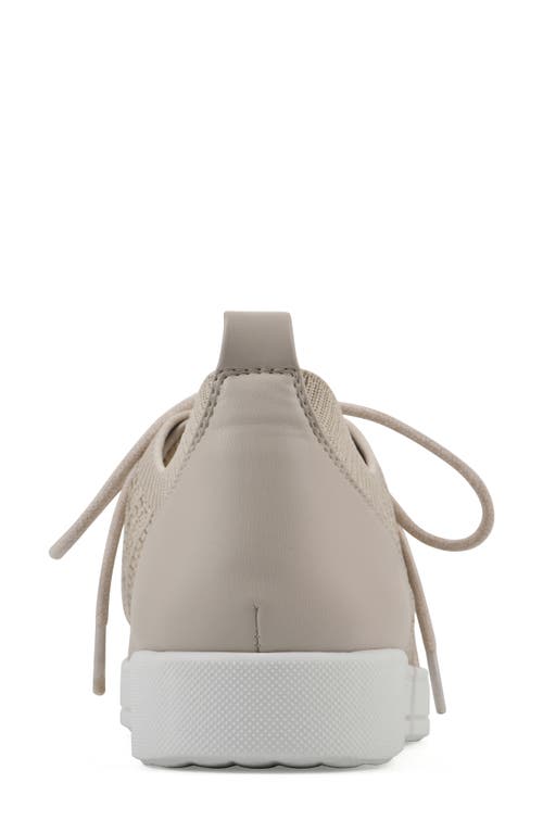 White Mountain Footwear Upscale Knit Sneaker In Taupe Fabric