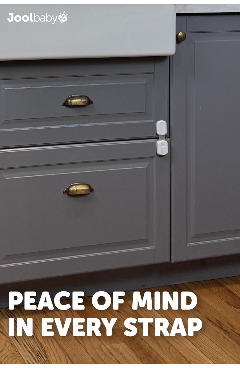 Jool Baby Multi-Use Safety Strap Locks Multi Use Strap Lock, Alternate, color, White 12 Pack