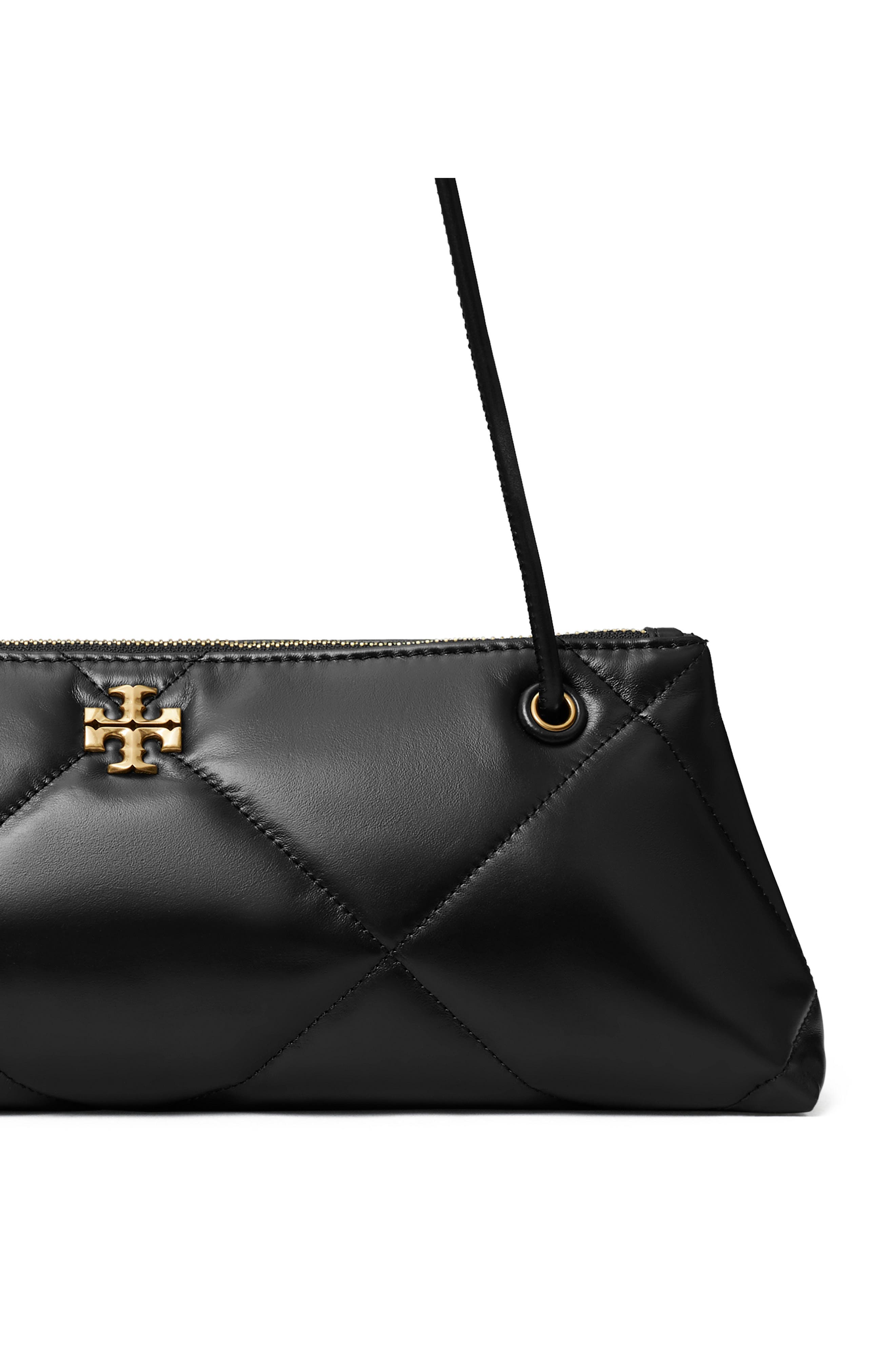 Tory Burch Kira Diamond Quilted East/West Leather Shoulder Bag, Alternate, color, 