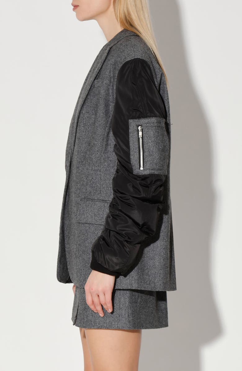 Walter Baker Asher Oversize Wool Blend Jacket, Alternate, color, Garbardine