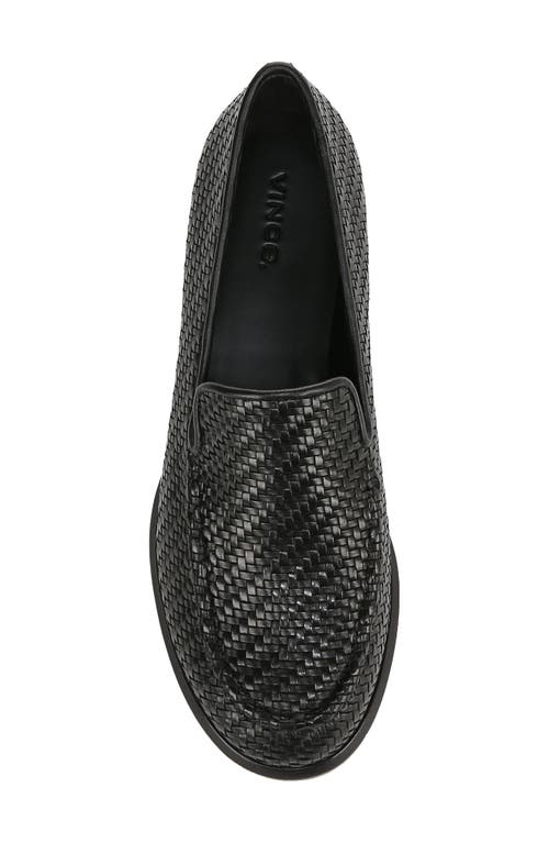 Vince Naomi Woven Loafer In Black