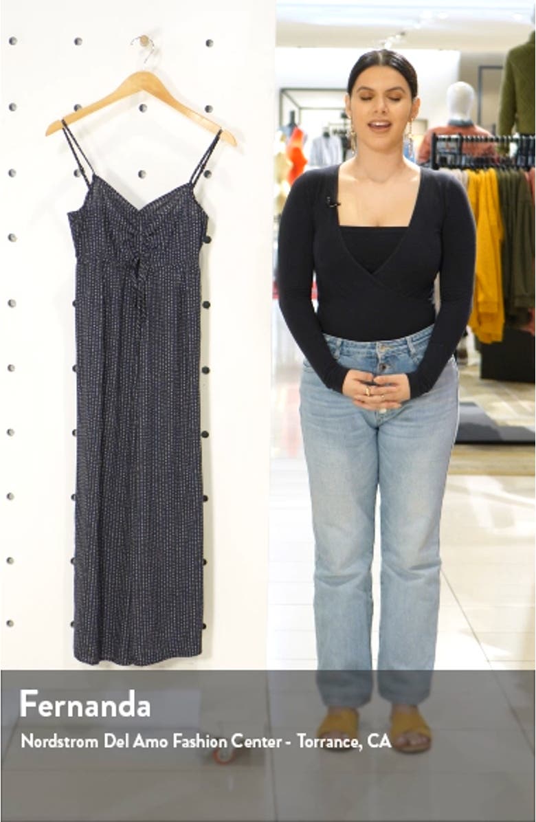 Anabella Dot Print Jumpsuit, sales video thumbnail