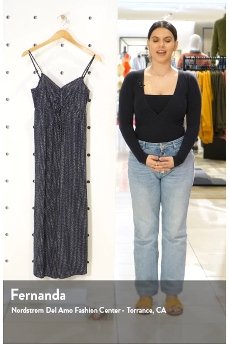 Anabella Dot Print Jumpsuit video