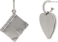 COACH Runway Heart & Envelope Locket Drop Earrings
