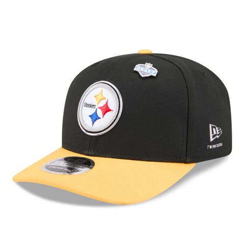 Men's New Era  Black/Gold Pittsburgh Steelers 2026 NFL Draft 9SEVENTY Adjustable Hat