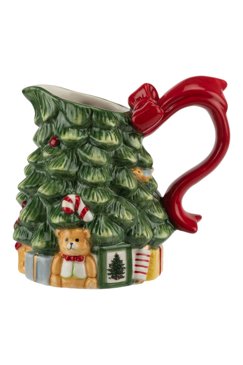 Christmas Tree Sugar & Creamer Set, Alternate, color, GREEN