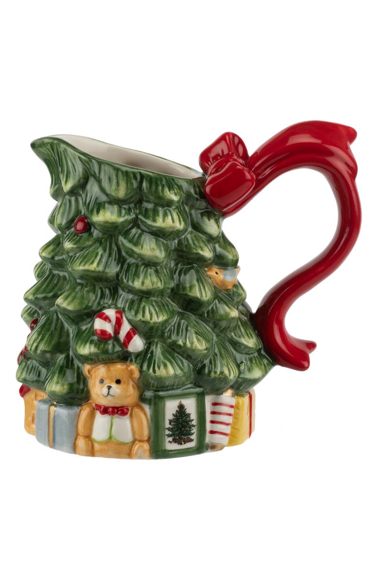 Spode Christmas Tree Sugar & Creamer Set, Alternate, color, Green