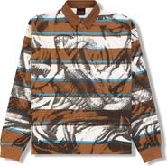 PLEASURES Worms Graphic Rubgy Shirt