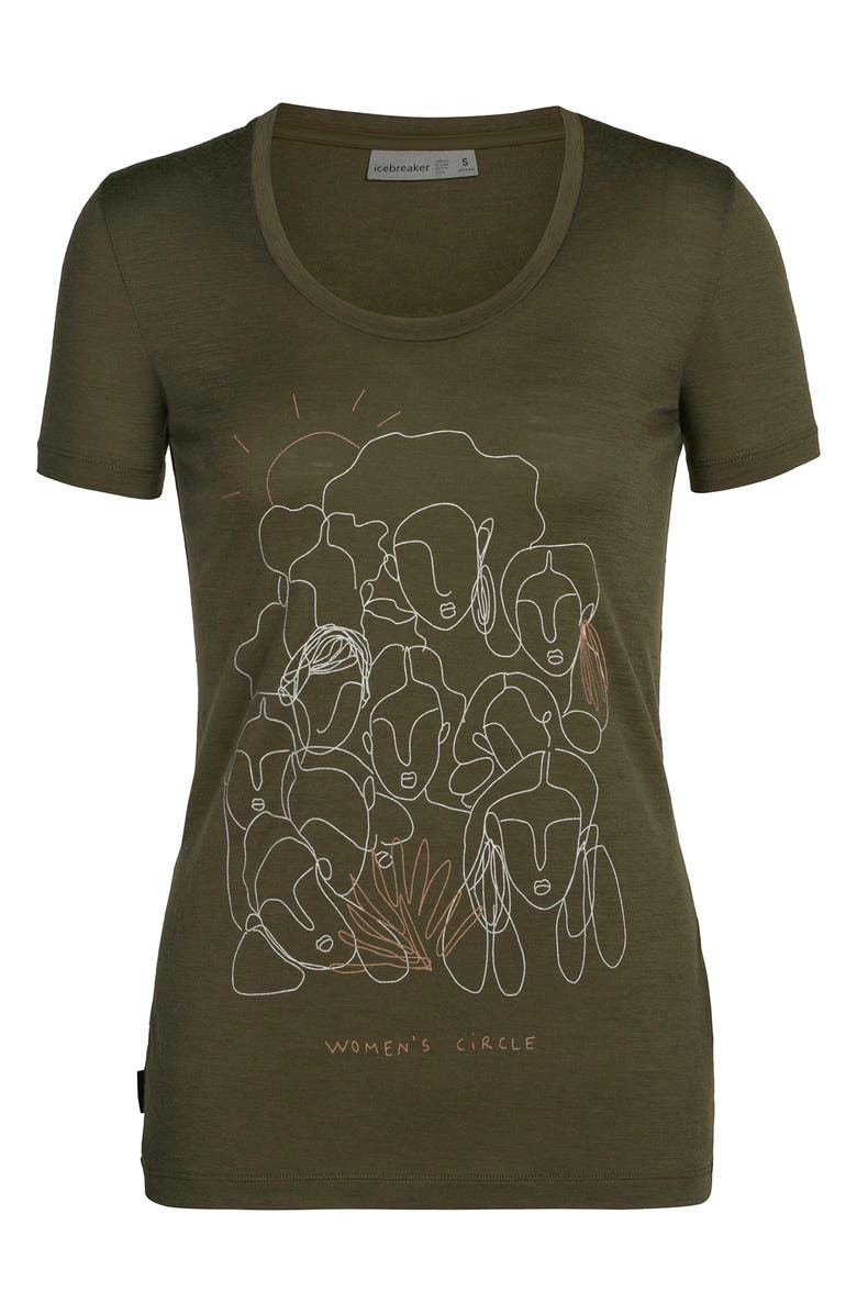 Icebreaker Women's Circle Tech Lite II Short Sleeve Graphic Tee, Alternate, color,