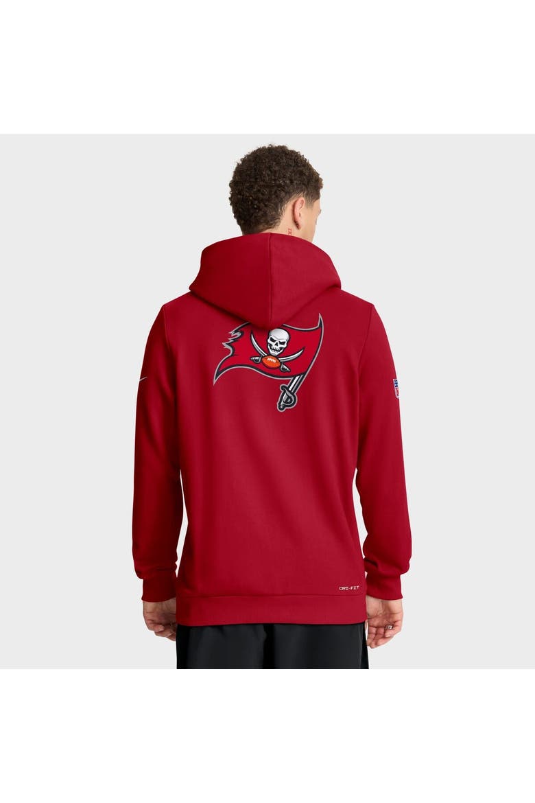Men's Nike Red Tampa Bay Buccaneers Sideline Standard Issue Utility Player Dri-FIT Full-Zip Hoodie, Alternate, color, Red