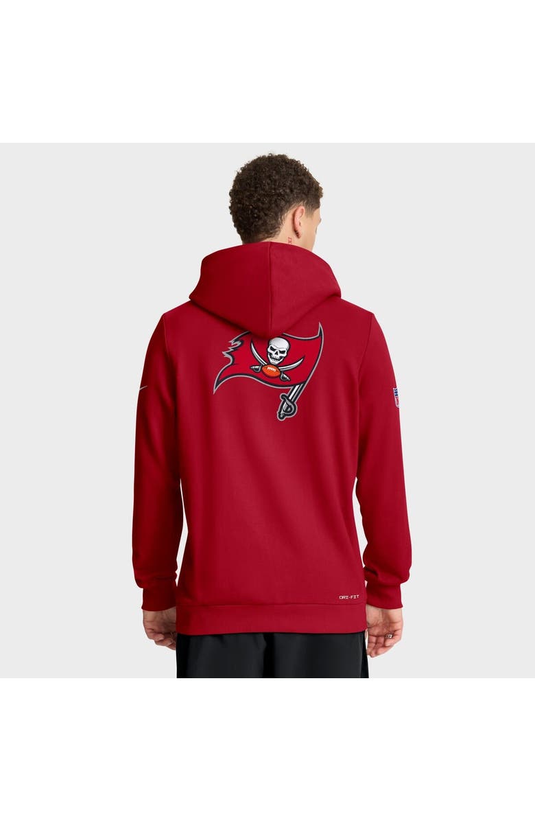 Nike Men's Nike Red Tampa Bay Buccaneers Sideline Standard Issue Utility Player Dri-FIT Full-Zip Hoodie, Alternate, color, Red