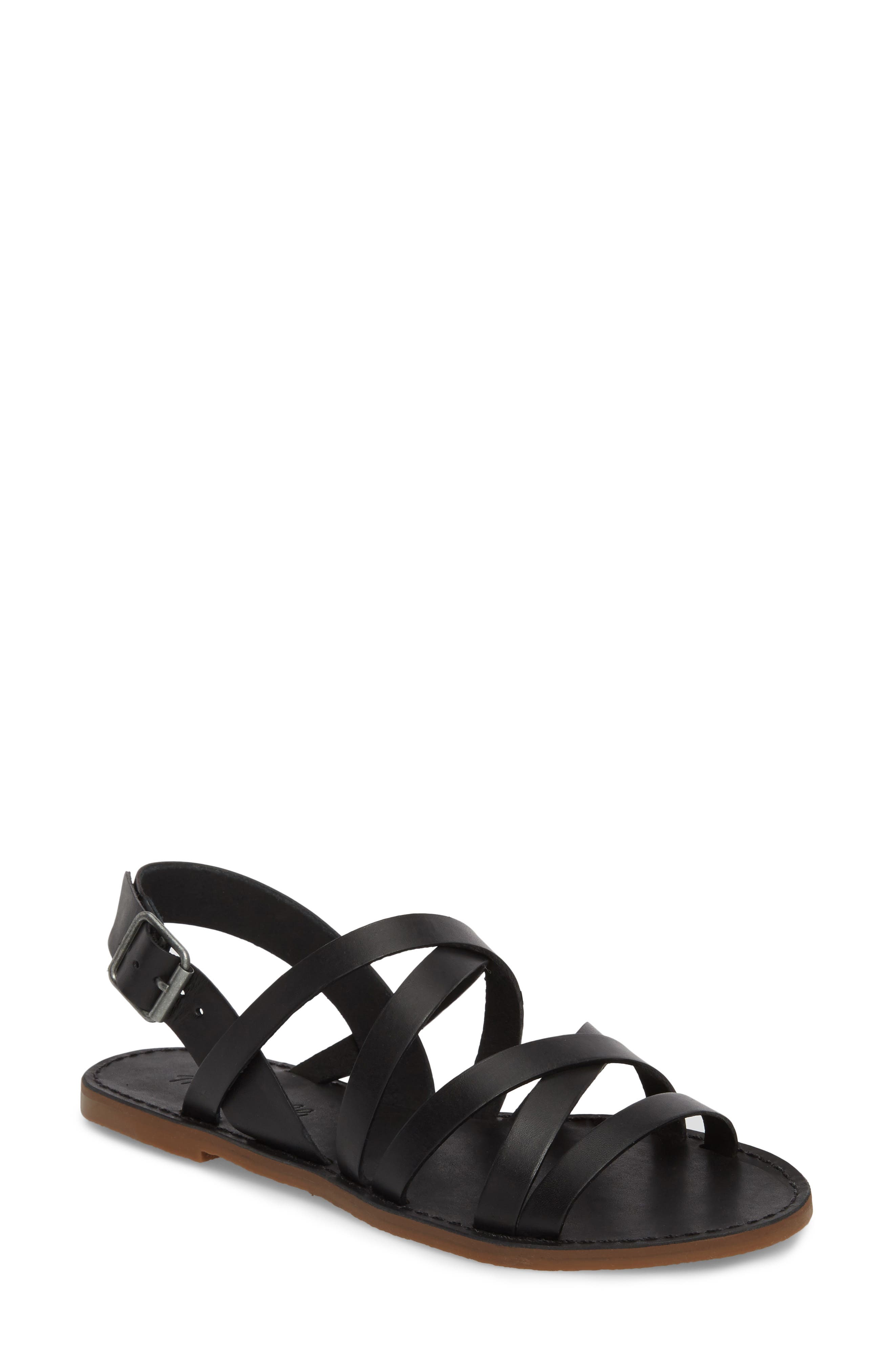 Madewell The Boardwalk Multistrap Sandal, Main, color, 