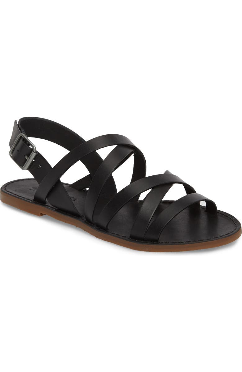 Madewell The Boardwalk Multistrap Sandal, Main, color,