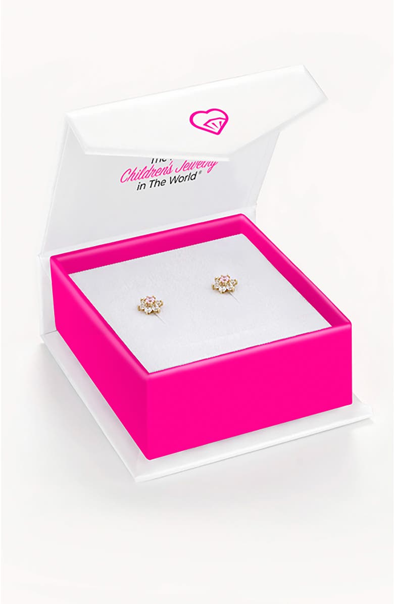 In Season Jewelry 14k Flower Cluster Earrings, Alternate, color, Gold