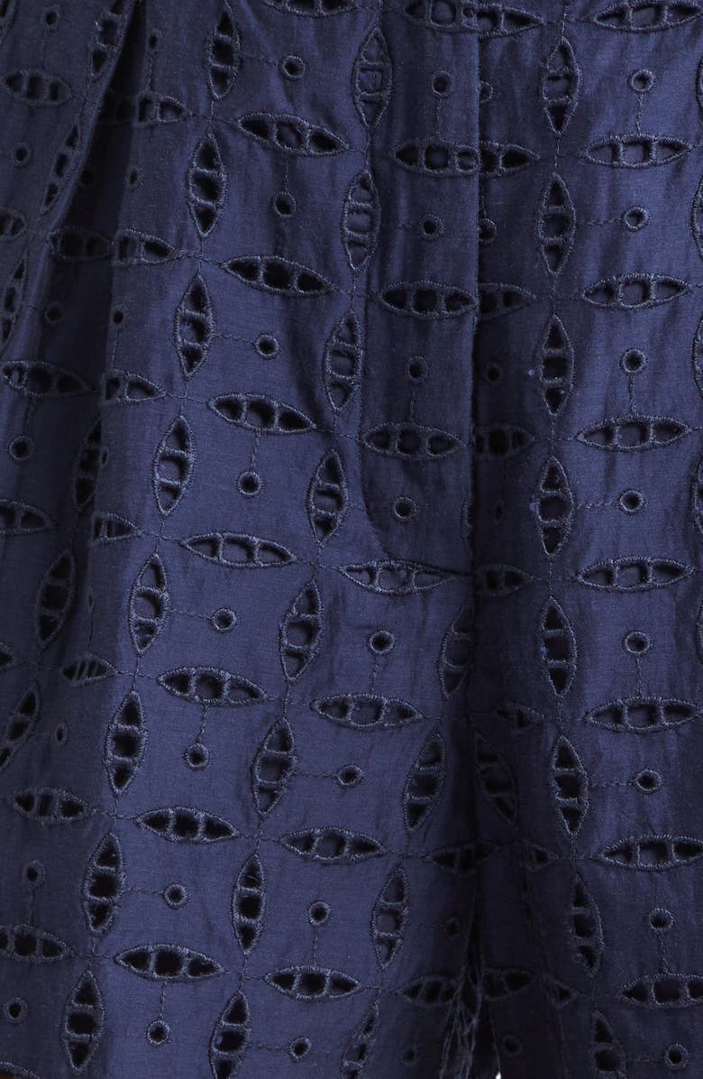 Derek Lam 10 Crosby Boswell Eyelet Lace Shorts, Alternate, color, Navy