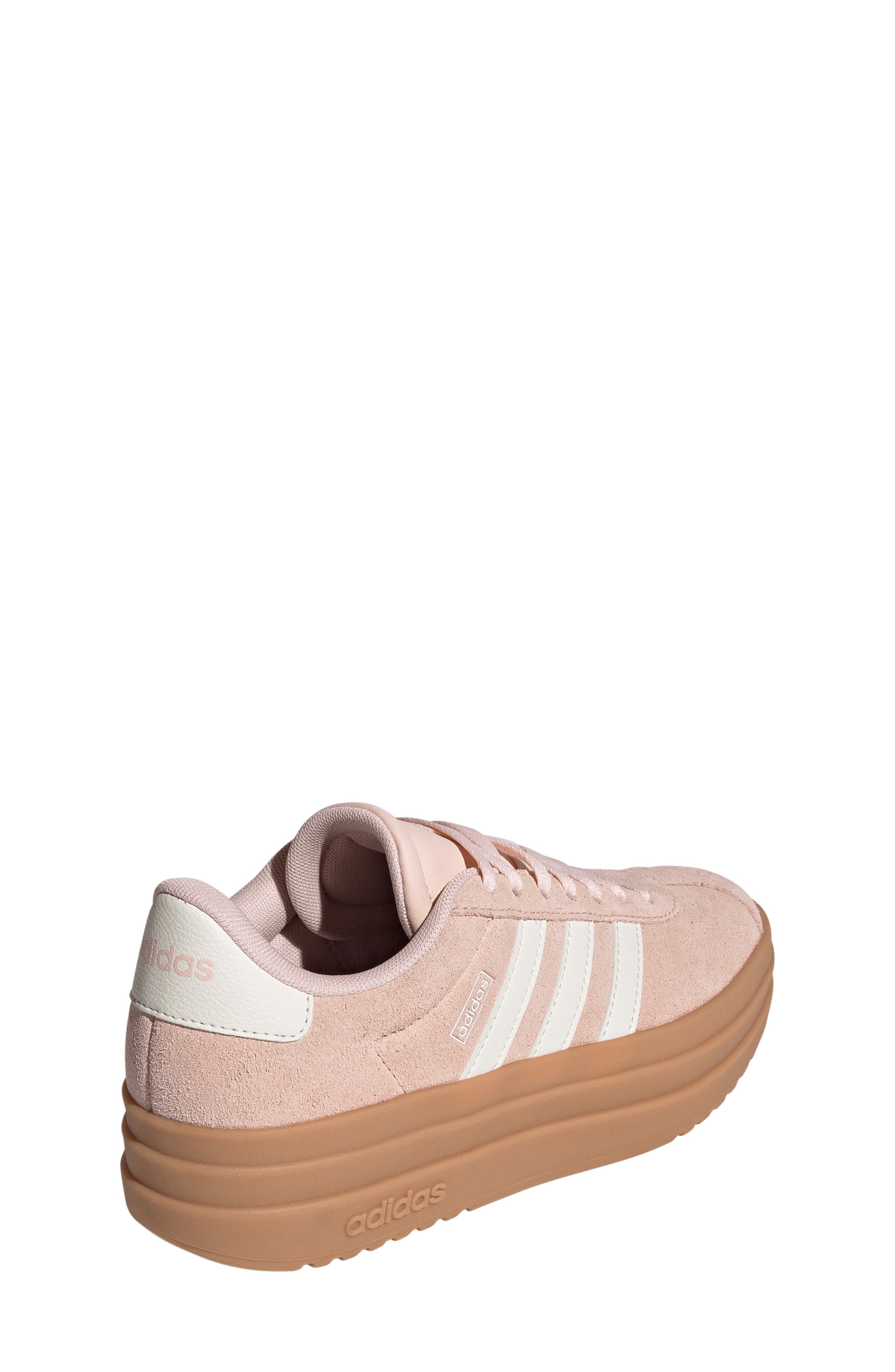 Kids' VL Court Bold Lifestyle Sneaker, Alternate, color, BLUSH PINK/ OFF WHITE/ GUM 3