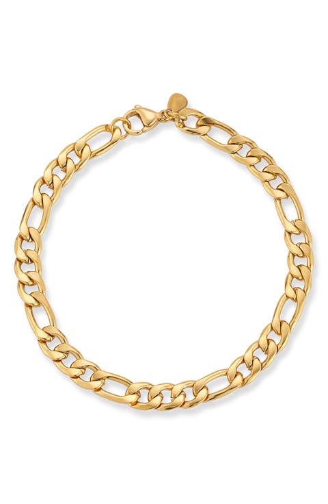 Men's 7mm Figaro Chain Bracelet