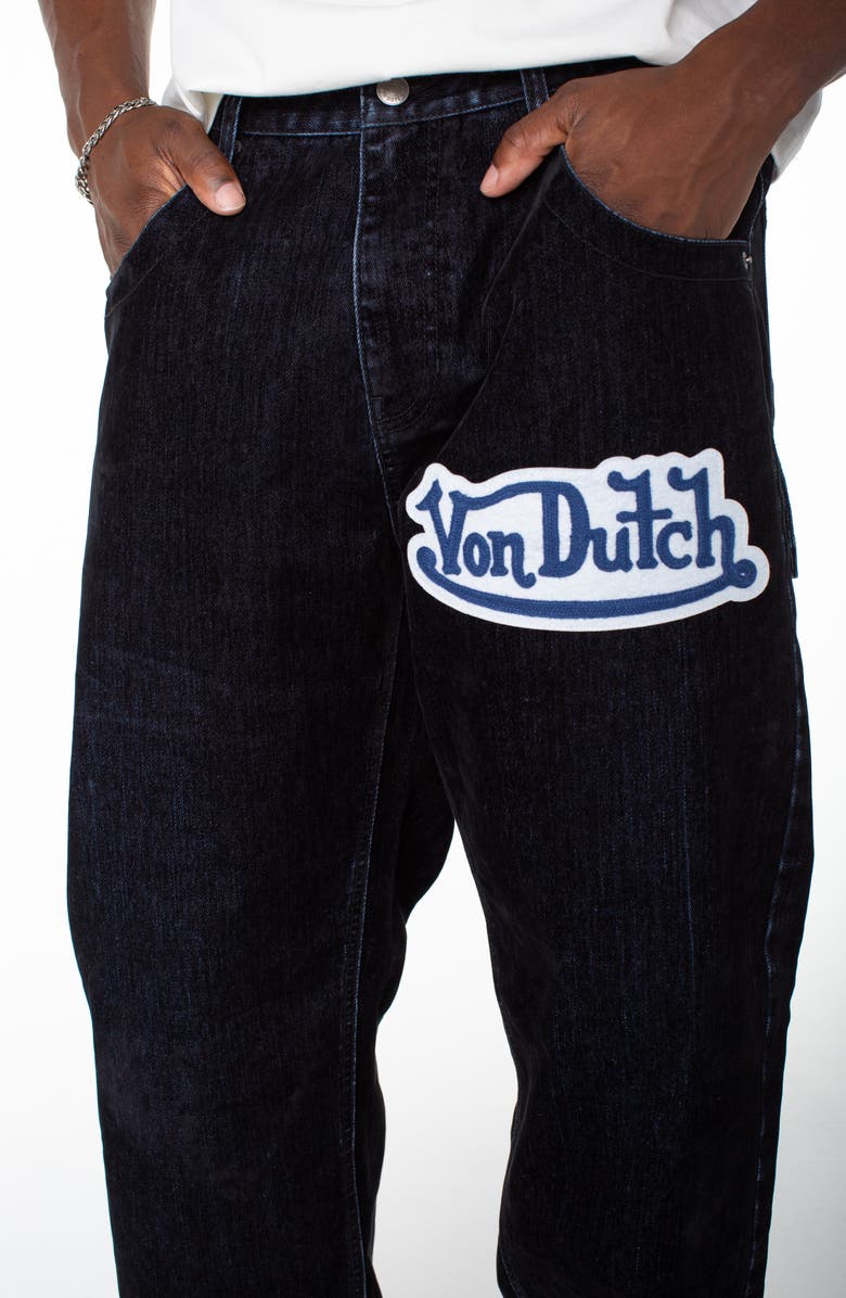 Von Dutch Bandidos 2-in-1 Pocket Straight Leg Jean, Alternate, color, Marine Ink