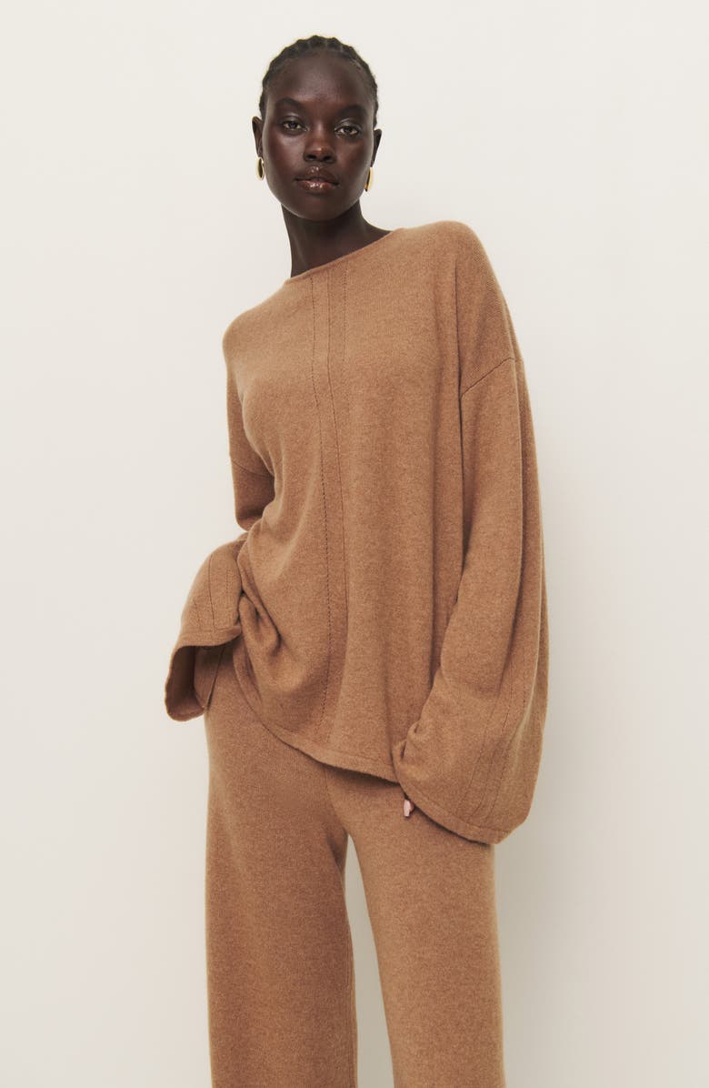 Reformation x Kacey Musgraves Silver Lining Cashmere & Wool Sweater & Pants Set, Alternate, color,