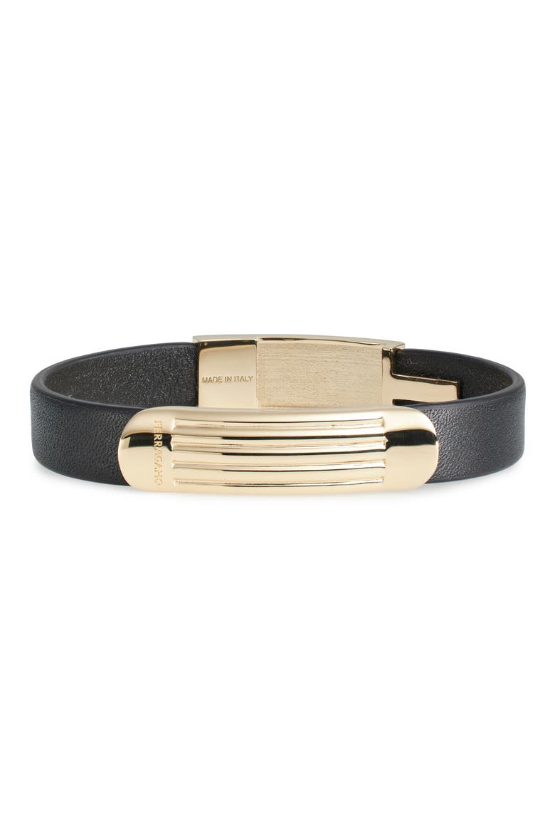 Signature ID Bracelet, Main, color, ORO CHIARO/ BLACK