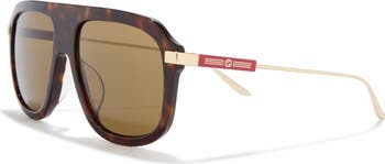 57mm Aviator Sunglasses