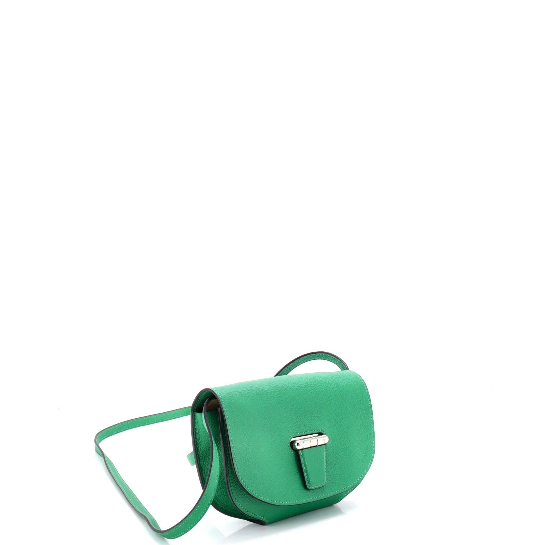 Pre-Owned Hermes Convoyeur Crossbody Bag Evercolor Mini, Alternate, color, Green