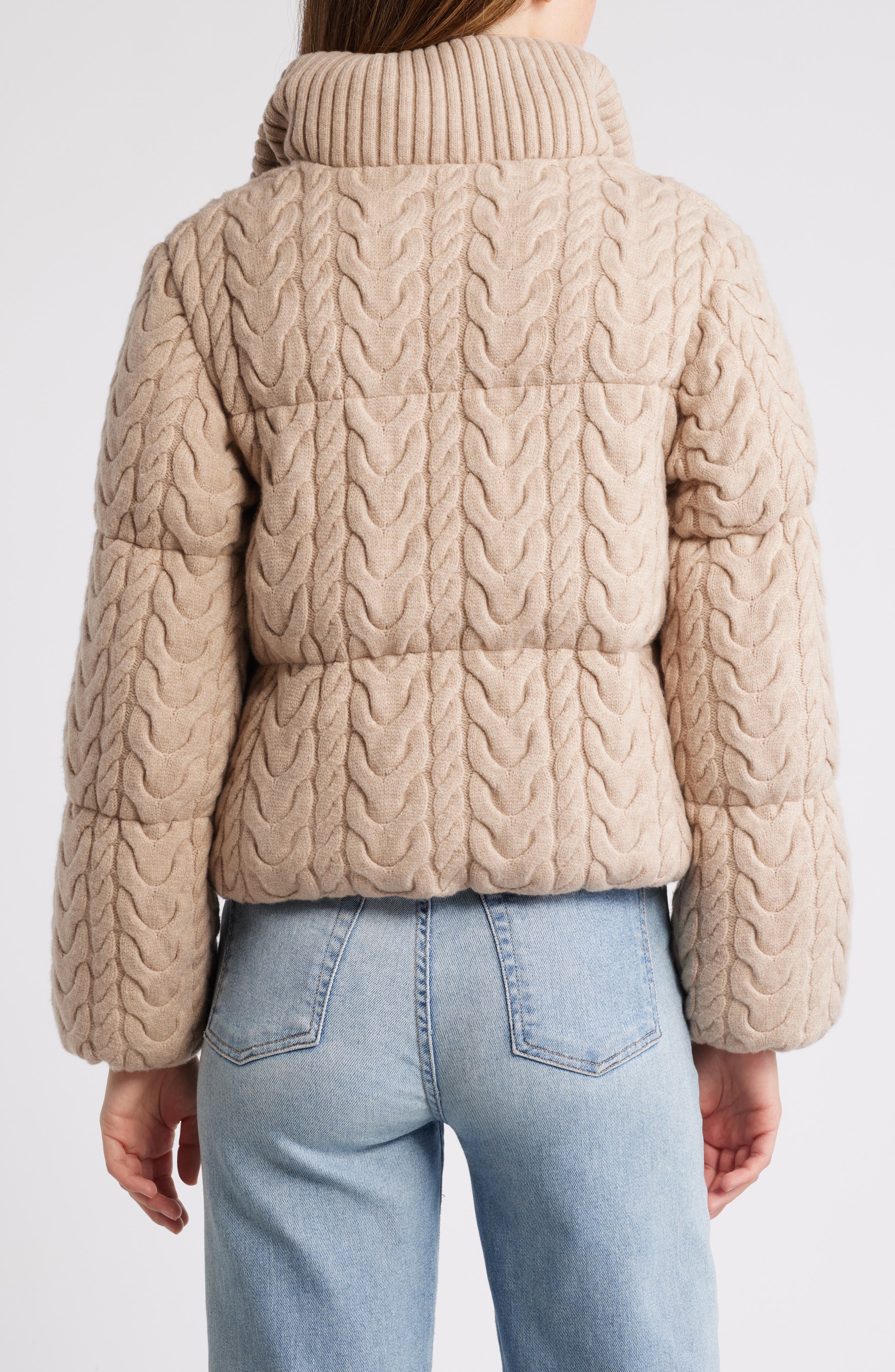 Reggie Cable Knit Puffer Jacket - image 2