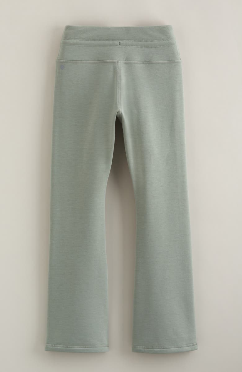 Zella Girl Kids' Aspire Fleece Flare Sweatpants, Alternate, color, Green Lilypad