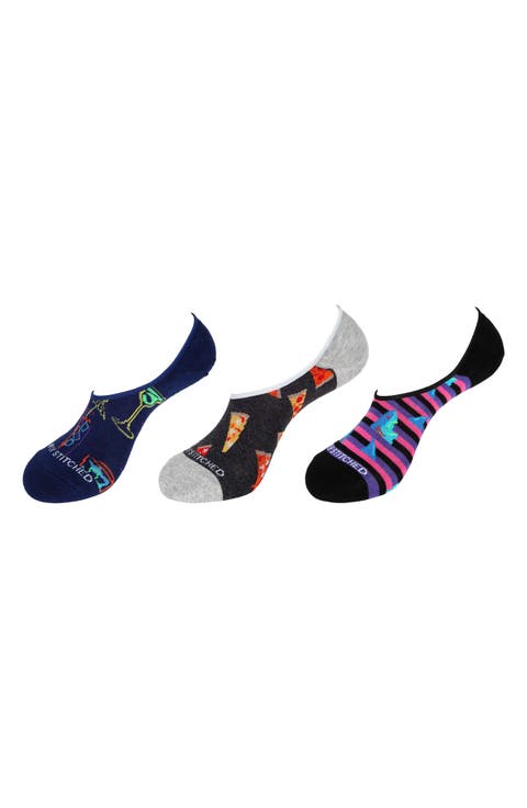 Assorted 3-Pack No Show Socks