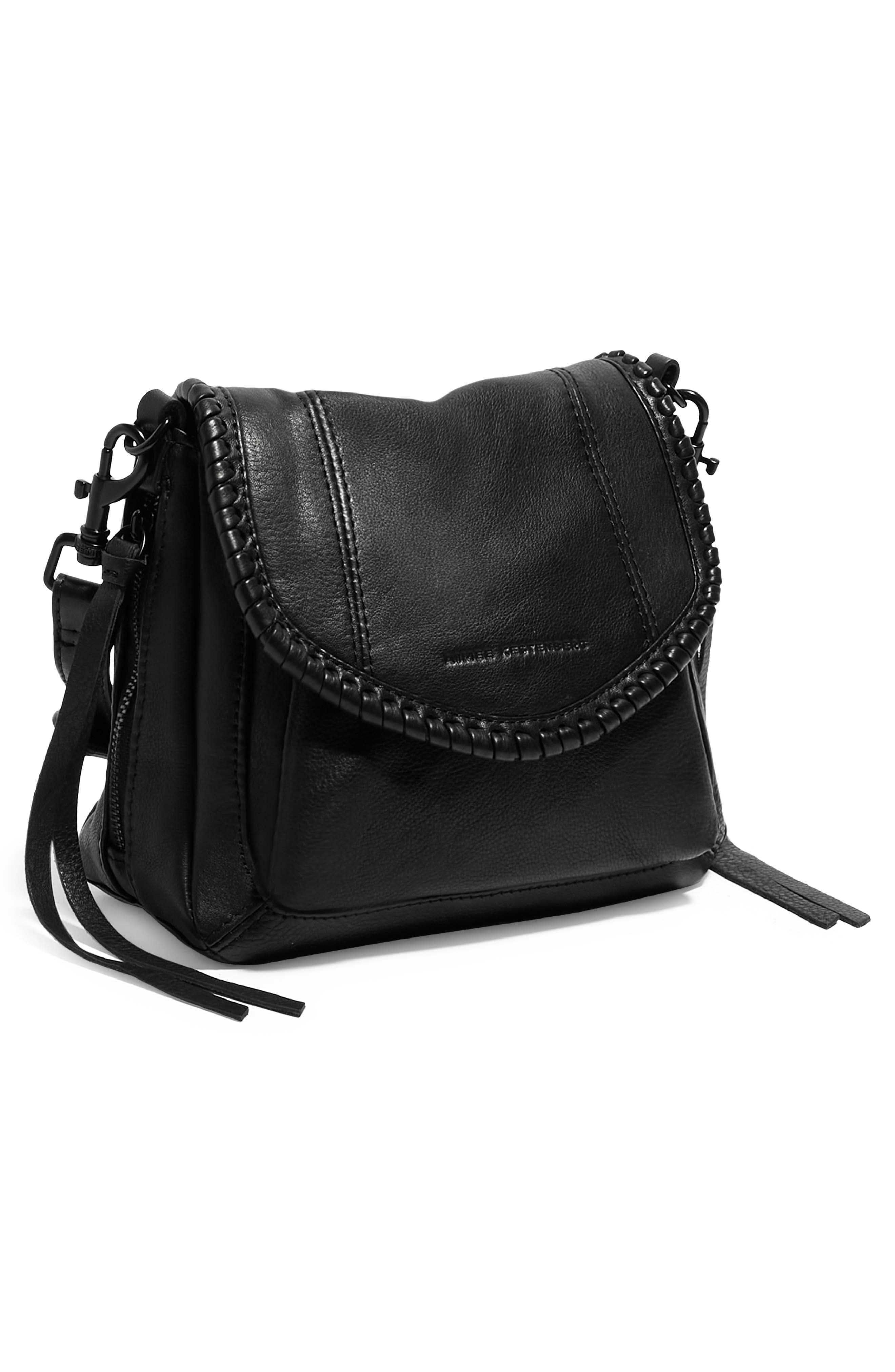 AIMEE Mini All For Love Convertible Leather Crossbody Bag, Alternate, color, Black