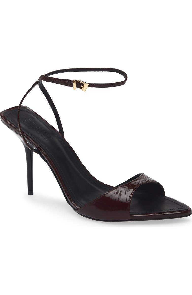 Schutz Elodie Ankle Strap Slide Sandal, Main, color, Maplewood