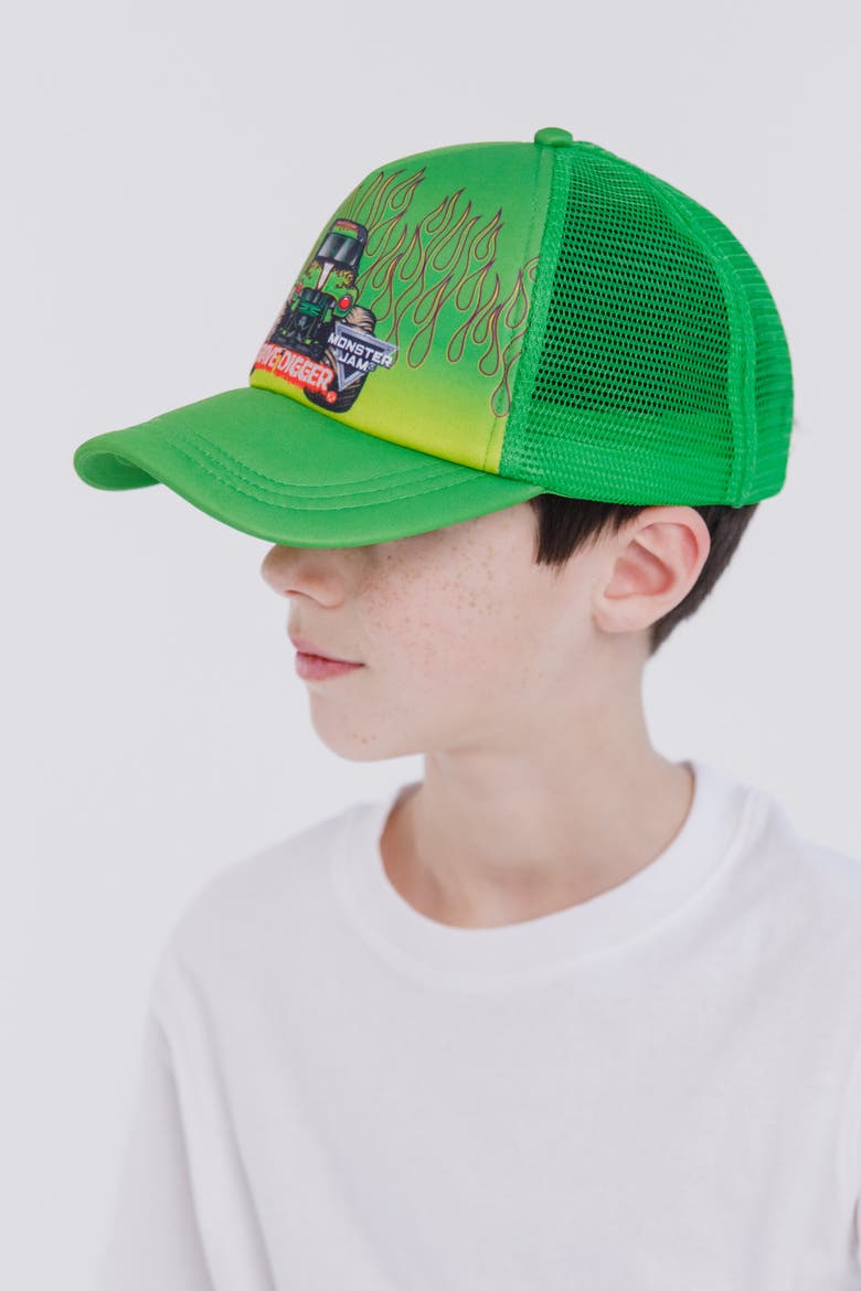 Grave Digger Strapback Baseball Cap, Alternate, color, Grave Digger Green