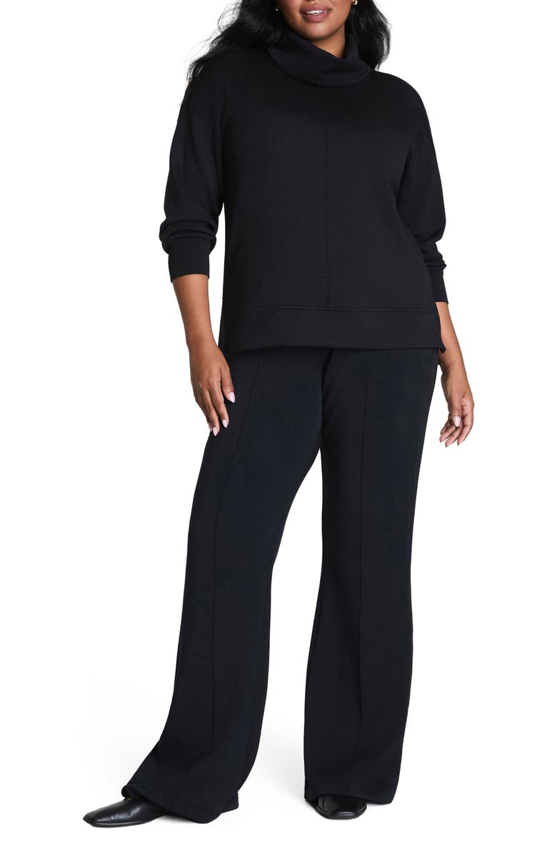SPANX<sup>®</sup> Air Essentials Tunic Sweatshirt, Alternate, color, Very Black