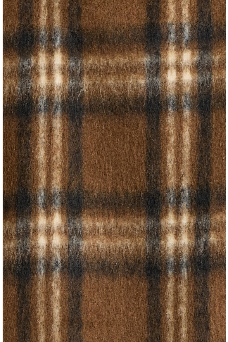 Lucien Plaid Mixed Media Jacket, Alternate, color, TOFFEE PLAID