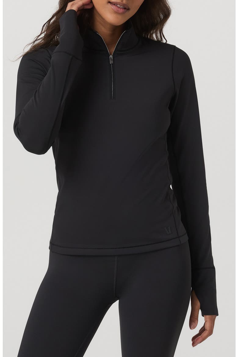 Chilled Out Half-Zip Pullover, Main, color, WASHED BLACK