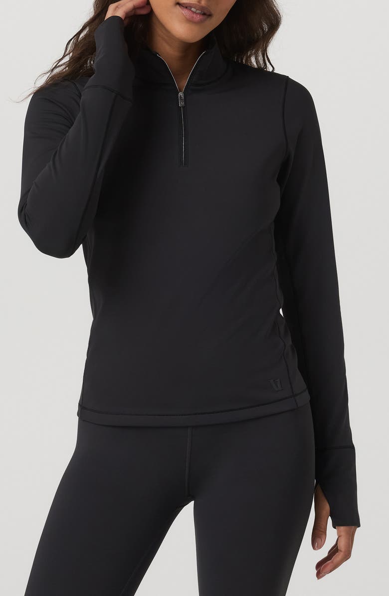Vuori Chilled Out Half-Zip Pullover, Main, color, Washed Black