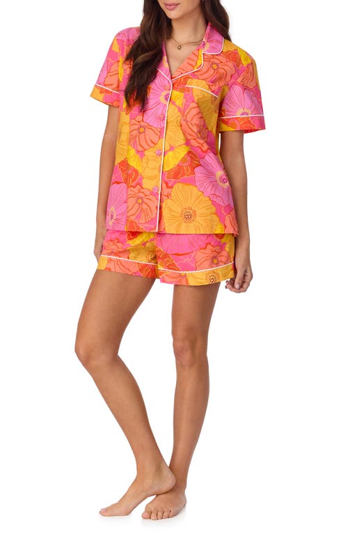 Bedhead Pajamas Floral Short Pajamas In Sunkissed Poppies