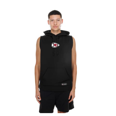 Men's New Era Black Kansas City Chiefs Combine Authentic Sleeveless Hoodie