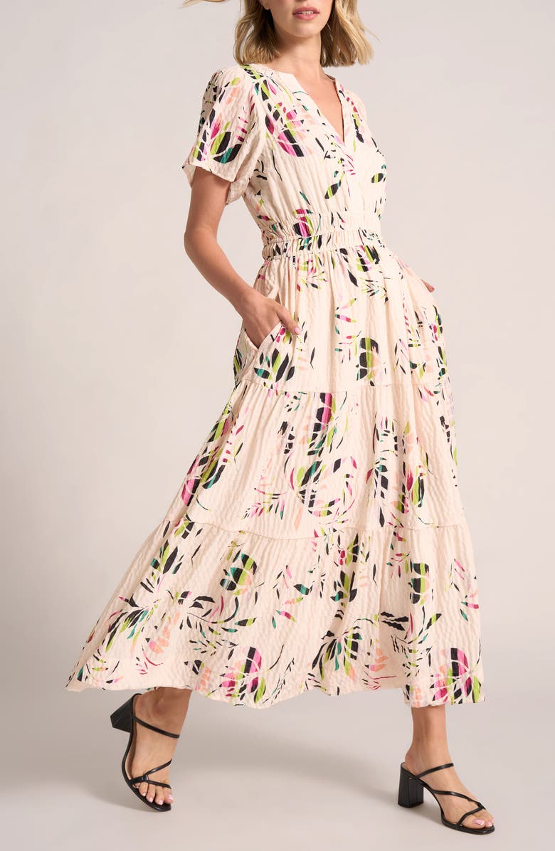 matty m. Emma Tiered Maxi Dress, Alternate, color, Natural