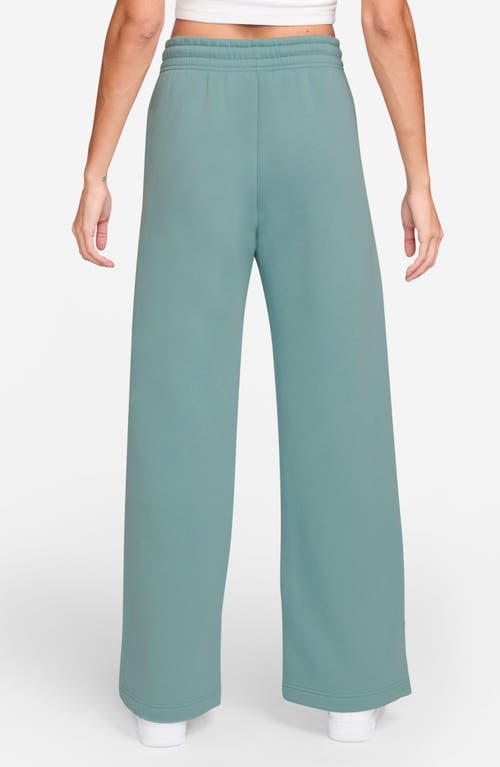 Nike Sportswear Phoenix High Waist Wide Leg Sweatpants In Green