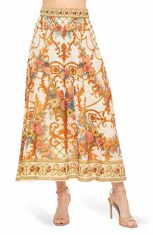 Print Midi Skirt