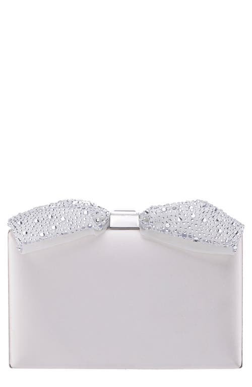 Nina Selena Frame Clutch In Ivory