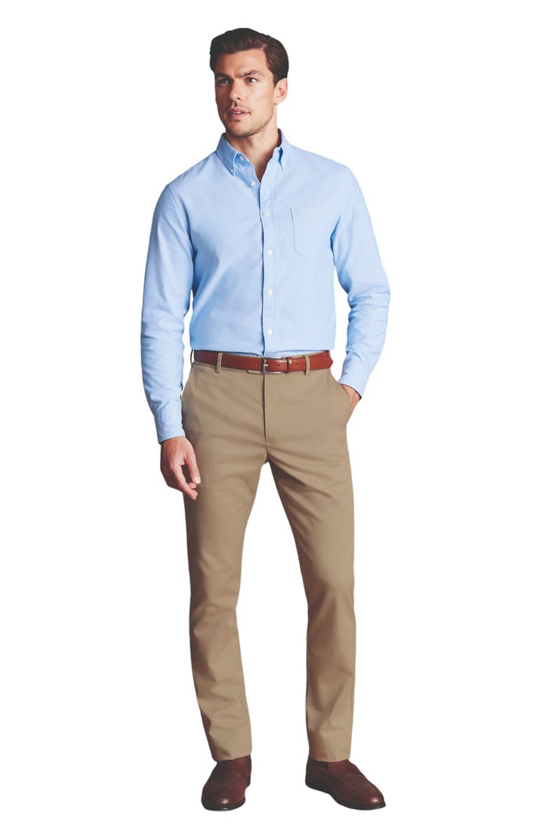 Charles Tyrwhitt Slim Fit Ultimate Non-Iron Chino, Alternate, color, Taupe