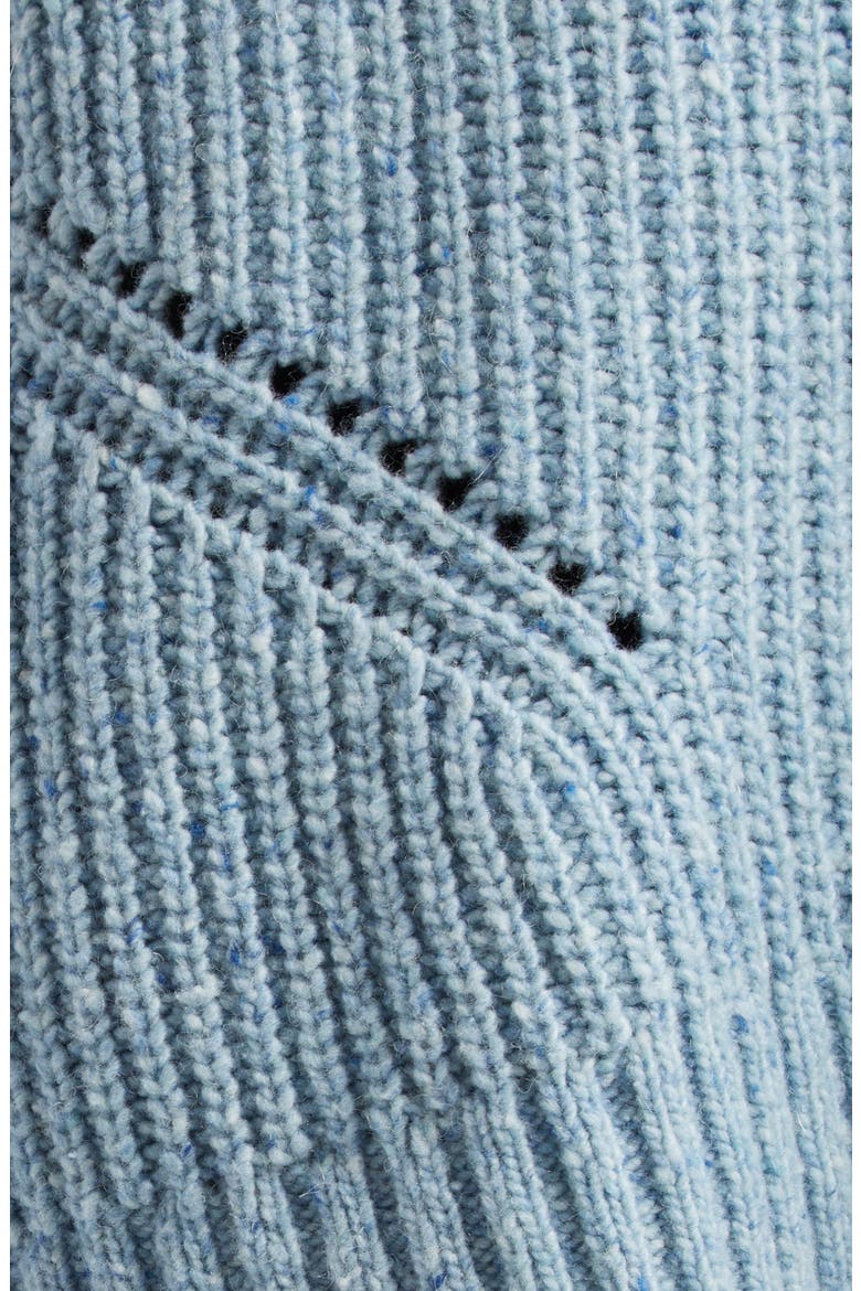Heather Merino Wool Blend Sweater, Alternate, color, HEATHER DENIM BLUE