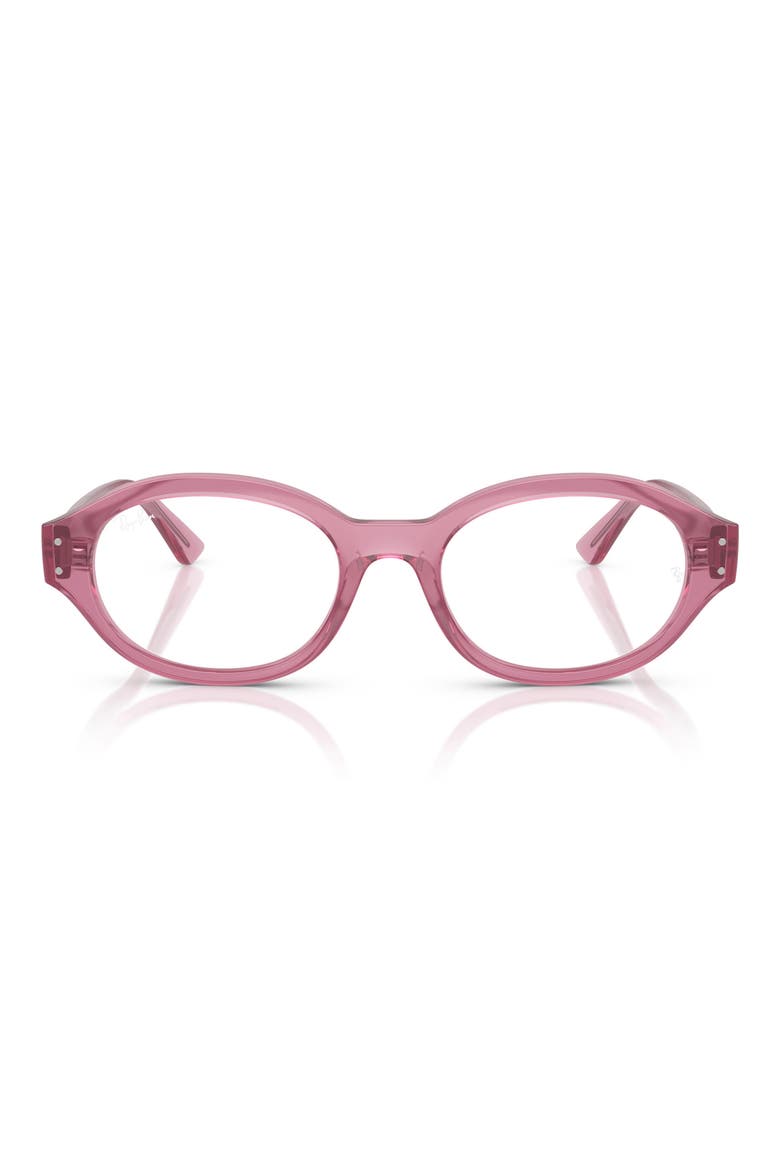 54mm Oval Optical Glasses, Main, color, PINK