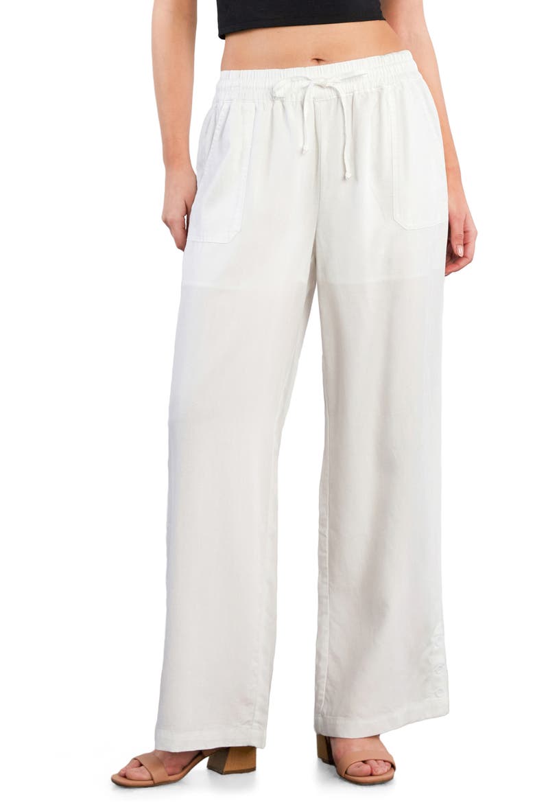 Hero High Waist Wide Leg Pants, Main, color, BRIGHT WHITE