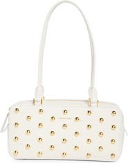 Veronica Beard Studded Boxy Leather Shoulder Bag