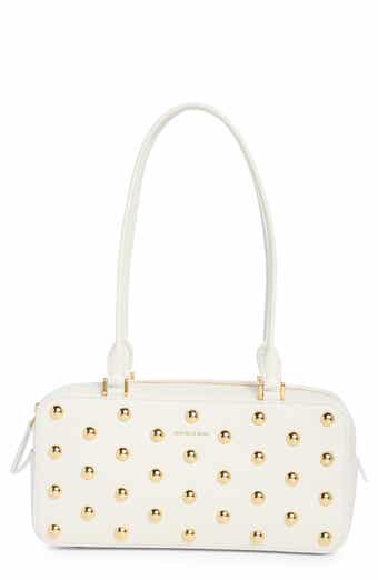 Veronica Beard Studded Boxy Leather Shoulder Bag